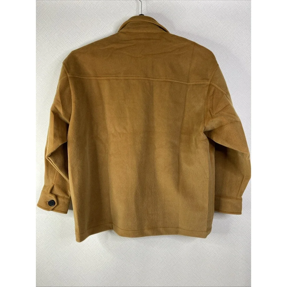 LUCCA‎ Jacket Coat Women's Brown Sz S Button Down Pockets Collared Shacket NWT